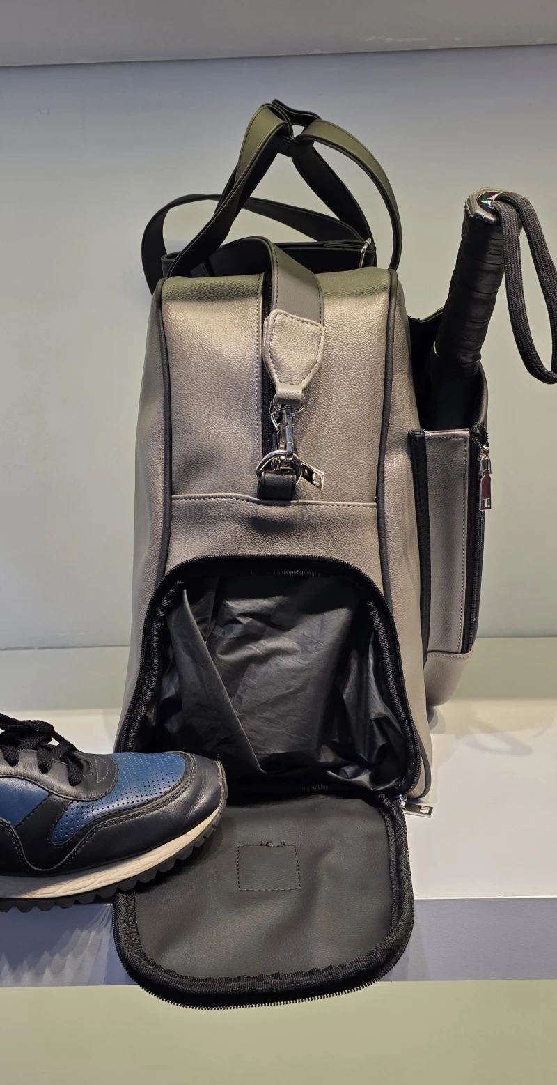 Avior Active London Leather Taupe Padel Bag