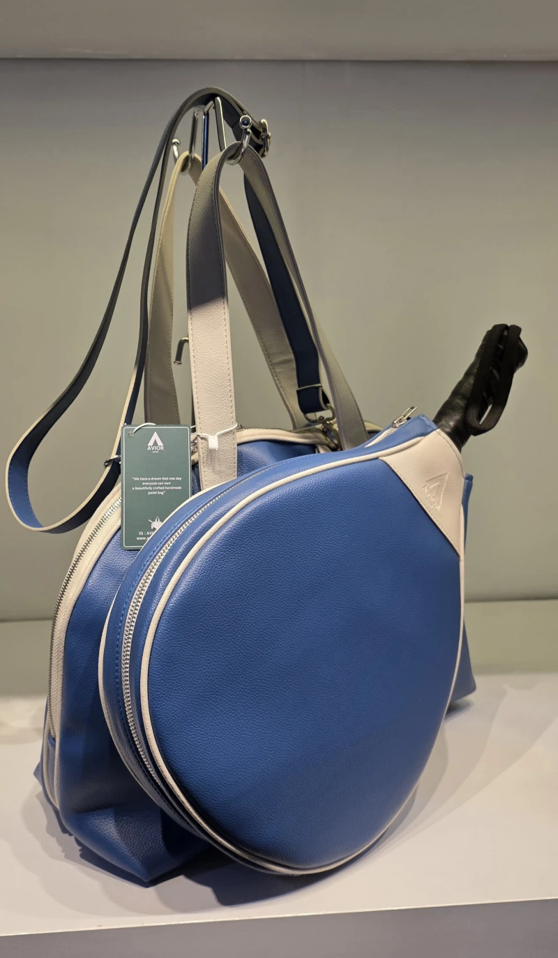 Avior Active Madrid Leather Blue Padel Bag