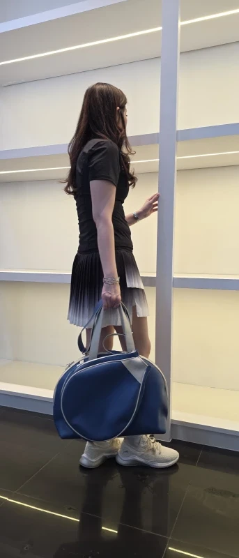 Avior Active Madrid Leather Blue Padel Bag