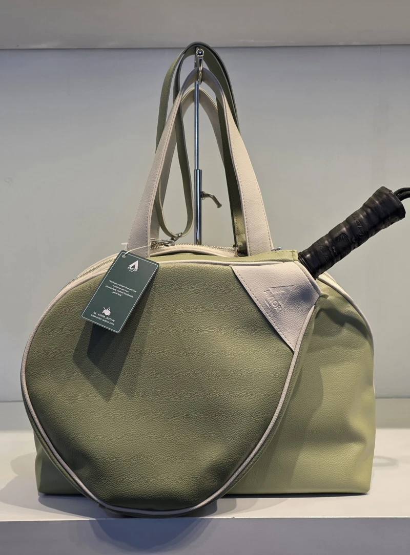 Avior Active Madrid Leather Green Padel Bag