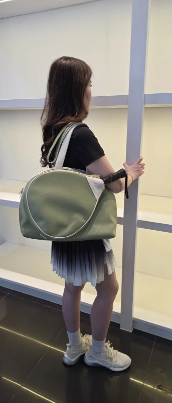 Avior Active Madrid Leather Green Padel Bag