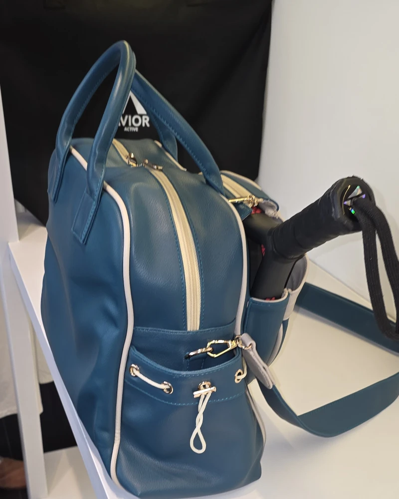 Avior Active Milan Leather Blue Padel Bag