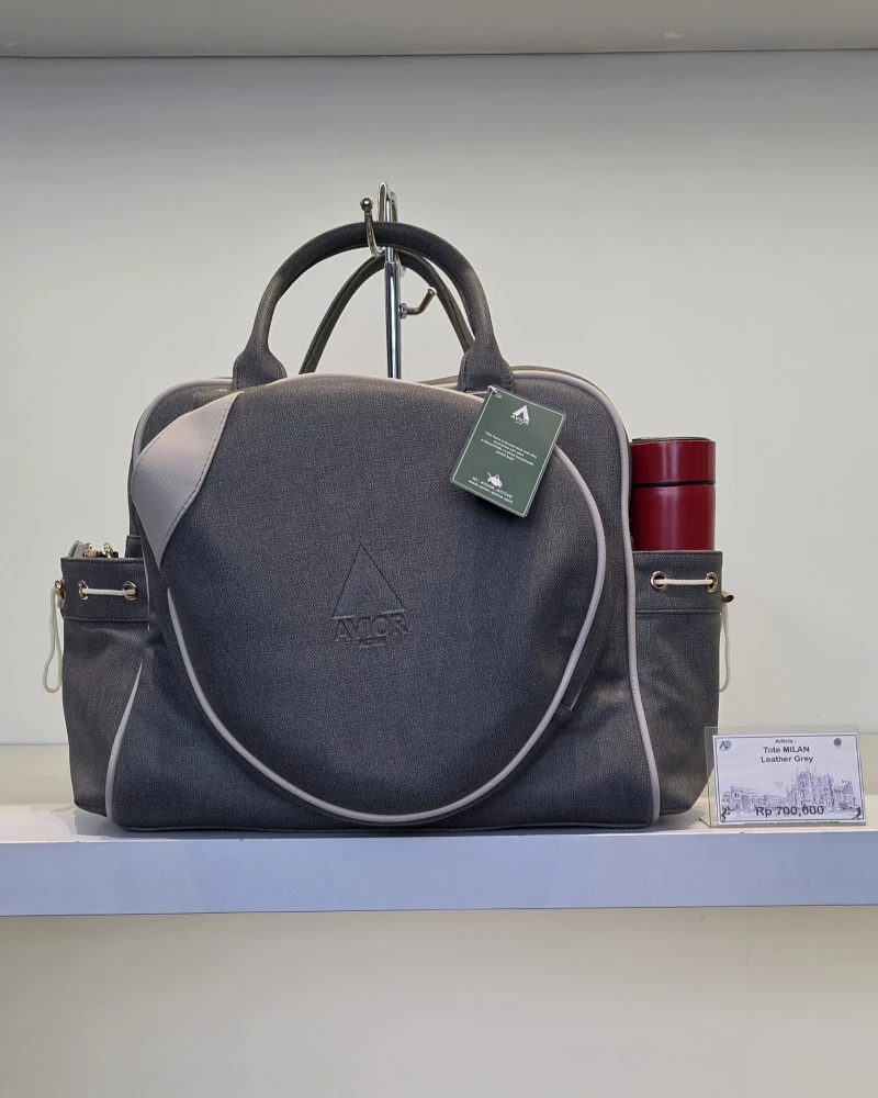 Avior Active Milan Leather Grey Padel Bag