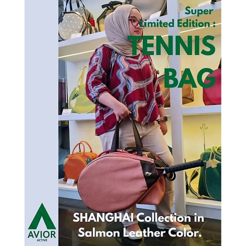 Avior Active Shanghai Tan Stripe Tennis Bag