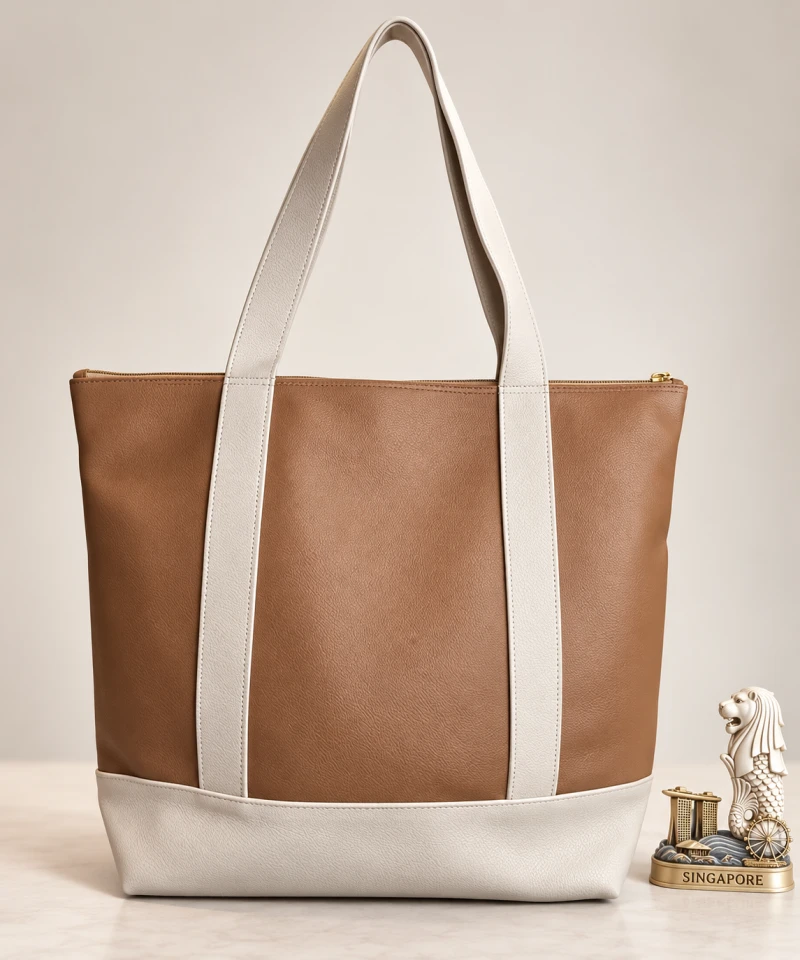 Avior Active Singapore Leather Brown Tote bag