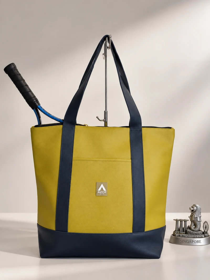 Avior Active Singapore Leather Sunshine Tote Bag