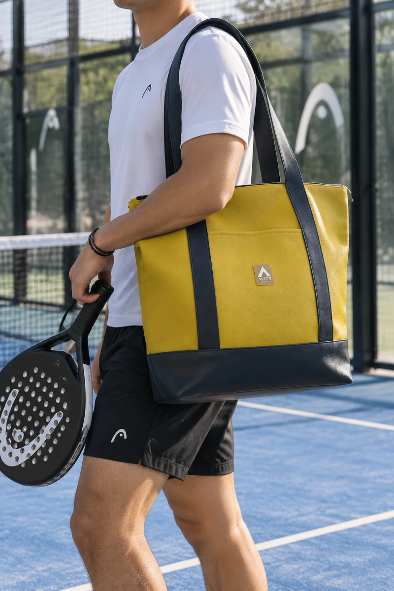 Avior Active Singapore Leather Sunshine Tote Bag